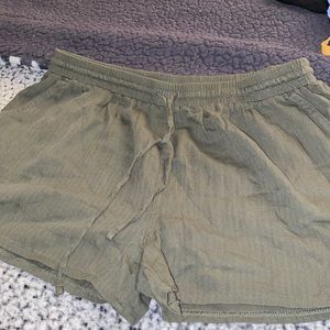 Green cloth shorts